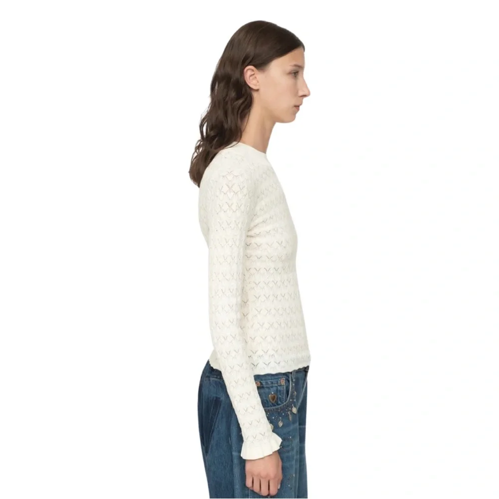 SEA NY Rue Sweater Cream NWT - Picture 6 of 10